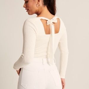 Abercrombie Tie-Back Sweater Bodysuit